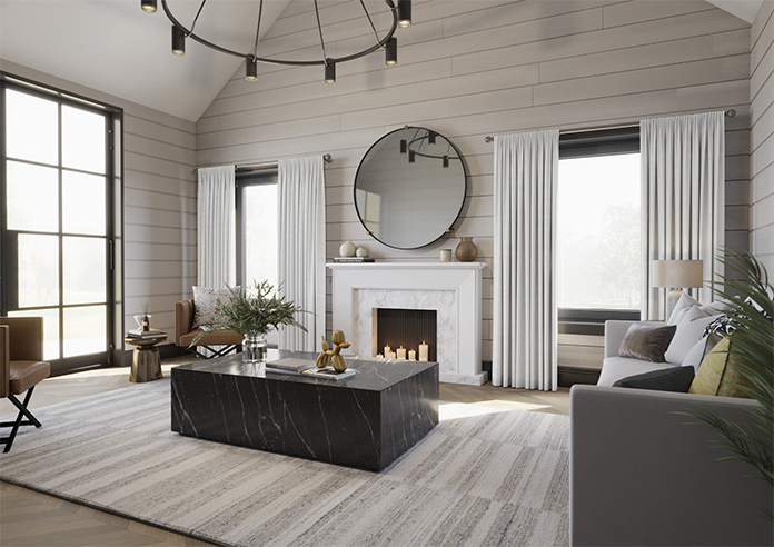 Shima Faux Silk, White - Made to Measure Curtains - Image 7